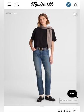 Madewell | Jules Slim Straight | 29 (women’s)